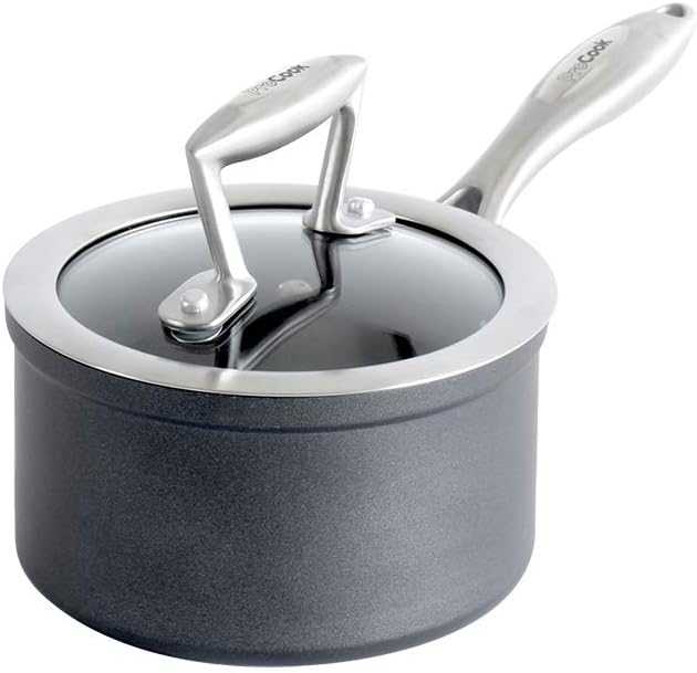 ProCook Elite NonStick Induction Saucepan with Lid 14cm / 1.1L