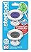 Steripod Clip-on Toothbrush Protector (2-Pack Clear Purple & Clear Silver) I Protects Against Soap, Dirt and Hair I for Travel, Home, Camping