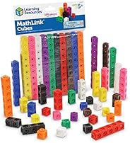 Learning Resources MathLink Cubes, Homeschool, Educational Counting Toy, Math Cubes, Linking Cubes, Early Math