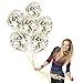 Treasures Gifted Silver & Gold Confetti Balloons - Clear Confetti Balloons - 12