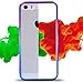 iPhone 5S Case, Vofolen Colorful Gradient Edge iPhone 5S Cover Clear Slim Shell Shock Absorbing Transparent Flexible Soft Bumper Case Armor Protective Shell for iPhone 5 5S (Purple Blue)