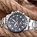 LONGBO Fashion Big Face Watches For Men Clearance For Sale Casual Analog Stainless Steel Band Military Sport Wrist Watches Black