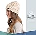 Brook + Bay Cable Knit Beanie Winter Hat for Women - Warm, Chunky, Soft Stretch, Thick & Cute Knitted Caps for Cold Weather