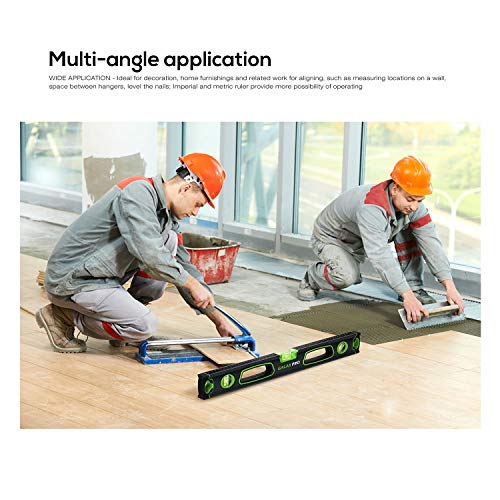 image for Spirit Level, GALAX PRO 24 Inch Grip Level, Standard Metric Ruler with