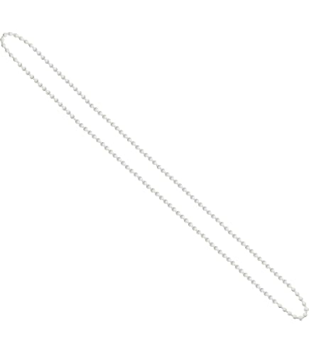10 Nickel-Plated Metal Bead Chains For Window Shades – 48" Looped, Fits Clutch Rollers