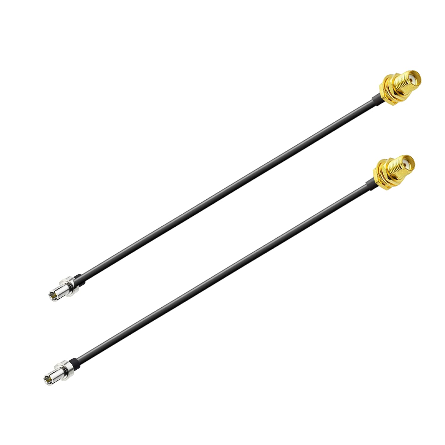 Vecys 4G SMA Cable SMA Jack Bulkhead to TS9 Plug Straight 4G Antenna Router Extension Cable 15CM 6IN RG174 for 2G 3G 4G External Antenna — image 1