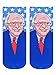 Living Royal People Crew Socks, 3D Print, Colorful & Durable, One Size Fits Most, Made in USA, Bernie Sanders Design