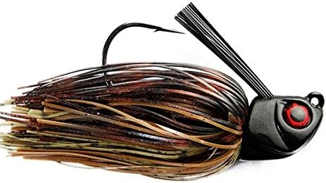 Warbaits Swimjigs Head Weedless Skirted Swimbait Swim Jig (ODB, 3/4 oz)