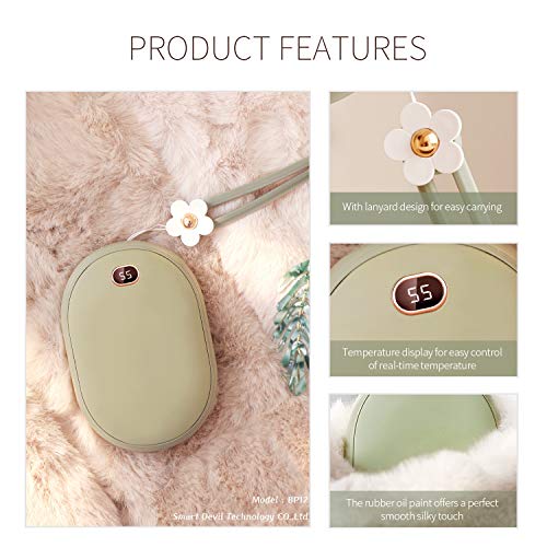 SmartDevil Rechargeable Hand Warmers, 10000mAh Long-Lasting Heating Electronic Hand Warmer, Large Battery, Reusable, Great for Women, Men, Outdoor Sports, in Cold Winter