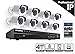 LaView 4-Megapixel (2688 x 1520) 16 CH PoE NVR Security Cameras System - 8 4MP Bullet IP Surveillance Cameras, 100ft Night Vision, Pre-Installed 3TB Hard Drive