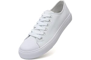 hello basics Canvas Shoes for Women Casual Low Top Sneakers Fashion Womens Tennis Shoes for Everyday Wear