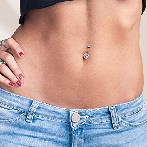 image for BodyJ4You 12PC PRO Piercing Kit Rainbow Steel 14G 16G 18G Belly Button