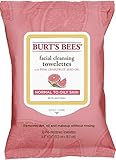 Burt's Bees Facial Cleansing Towelettes, Pink Grapefruit, 30 Count