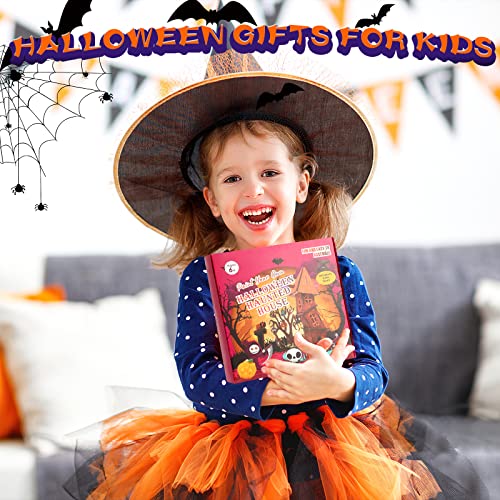 ANGELEMM Build & Paint Your Own Wooden 3D Halloween Haunted House,Halloween Arts and Crafts Kit