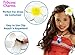 Moana Necklace & Flower Hair Clip (Gift Set) - Disney Costume Party Favor Accessories for Girls, Heart of Te Fiti, Blue Pendant, Leather, Pearl for Children Adults Kids Toys Princess Birthday Cosplay