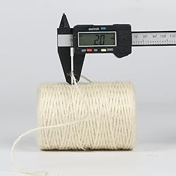 PerkHomy Natural Jute Twine 600 Feet Long Colored