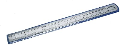 Hilka 12 inch Matt Stainless Steel Ruler Measuring Tool Precision