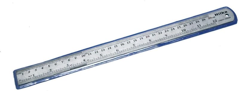 Hilka 12 inch Matt Stainless Steel Ruler Measuring Tool Precision