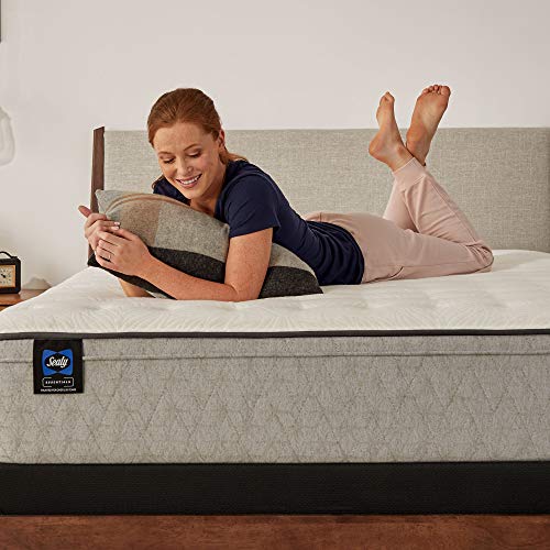 Sealy Essentials Spring Winter Green Faux Eurotop Medium Feel Mattress
