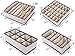 Amelitory Underwear Organizer Drawer Divider Foldable for Bras Panties Socks 4 Set, Beige
