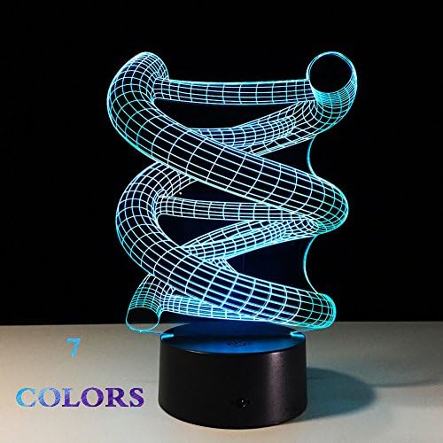 Xufei 3D Luminous Visual Illumination 7 Color Change USB Battery Power Supply Touch//Touch Console Light Nice Gift Home Decor -Soft Light