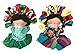 Mexican Handmade Traditional Rag Dolls 2 Pack - 5 inches