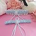 RIMOBUL 2 Pieces Wedding Garters Lace Bridal Garter Faux Pearls Garter for Bride with Toss Away（Light Blue）