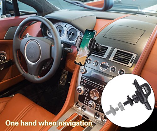 Phone Holder for Car,Upgrade Car Phone Mount for Universal 2.4-3.6 Inch Cell Phones,Windshield Dashboard Car Holder Adjustable Portable Accessories for iPhone/Galaxy Note/Google,LG and More By Pipigo