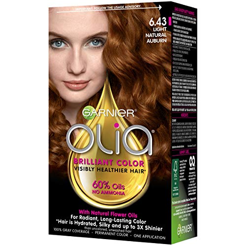 Garnier Olia Ammonia Free Permanent Hair Color, 100 Gray Coverage