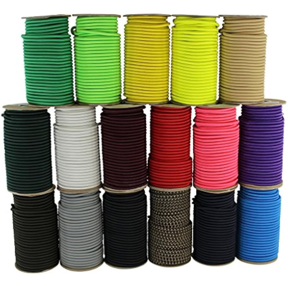 Shock Cord 1/4 Inch SGT KS Marine Grade Dacron Polyester Bungee 100