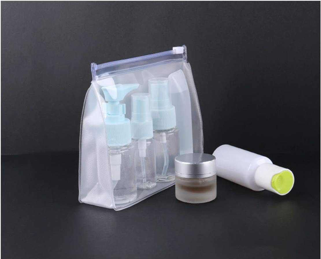 sansheng 20Pcs Mini Small PVC Transparent Plastic Cosmetic Organizer Bag Pouch With Zipper Closure for Vacation Travel, Bathroom and Organizing Waterproof Makeup Bag : Beauty