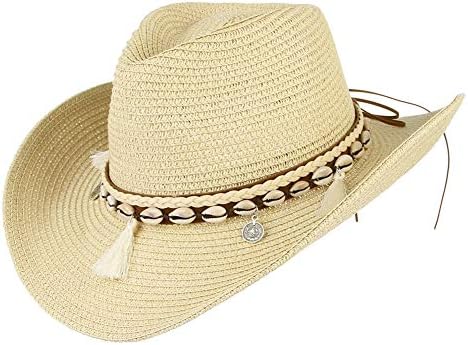 womens straw cowboy hat beach