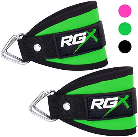 RGX Fitness Gear Best Ankle Straps for Cable Machines Triangle Ring Adjustable Maximize Cable Machine Workouts with Durable Cuffs to Enhance Legs, Abs & Glutes for Men & Women