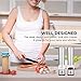 AiNeat Electric Salt and Pepper Grinder Set With LED Light - Heavy Duty Stainless Steel Spice Mill - Adjustable Coarseness, Automatic One Touch Operation, 4 AA Battery and Large Capacity with Cap