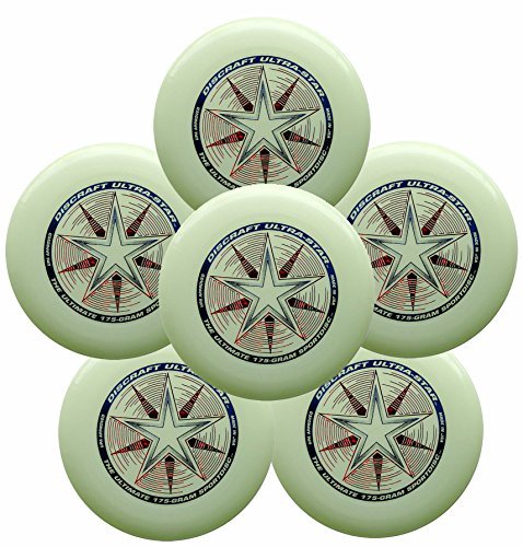 Discraft Ultra-Star 175g Ultimate Frisbee Sport Disc (6 Pack) Glow
