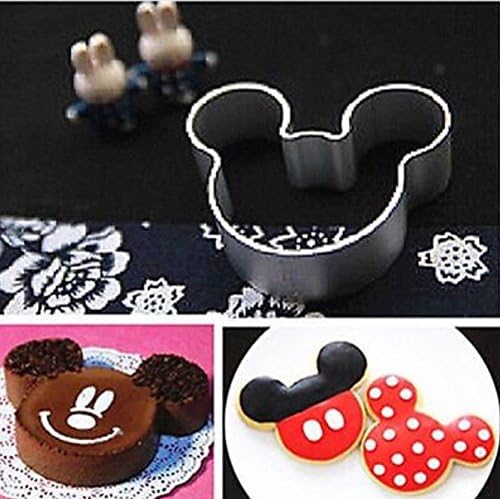 Metal Mickey Mouse Shaped Cookie Pastry Dessert Cake Cutter Baking Mould
