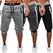 MODCHOK Men's Casual Shorts Sports Drawstring Short Joggers Trousers Sweatpants