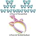 24PCS Girls Headbands for Mermaid Tail, Party Favors for Mermaid Hairbands Girl Hair Accessory, Perfect Party Gift Carnivals Prizes for Cosplay/Birthday/Spa Party Halloween Christmas, Bonus Masks
