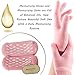Moisturizing Gloves, Moisturizing Socks, Foot Peel Mask, SPA Gloves and Socks, Soft Cotton with Thermoplastic Gel Repair Cracked Dry Skin, Gel Lining Infused with Essential Oils and Vitamins, 2 Pair