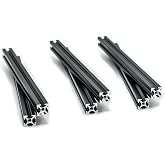 MakerBeam 150x10x10mm Beam, Black anodised (Pack of 6)
