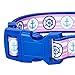 Blueberry Pet Essentials 5 Patterns Versatile Bon Voyage Nautical Navy Sailor Designer Adjustable Dog Collar, Medium, Neck 14.5