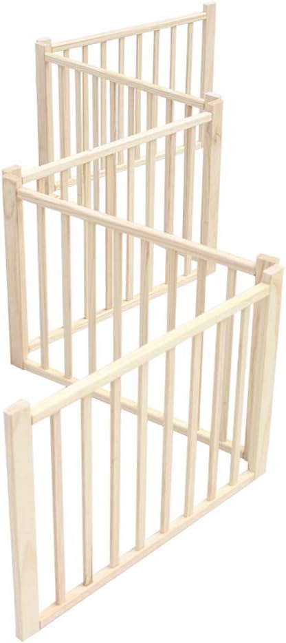 Plegable 3 Panel Puerta para Mascotas Puerta de Madera Plegable para