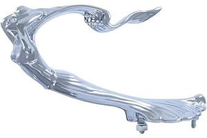 C2W Die-Cast Flying Goddess Hood Ornament - Chrome Truck Semi RV