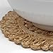 Toockies Hand Made Organic Jute Trivets/Hot Pads in Unique Sun Pattern- Set of 2