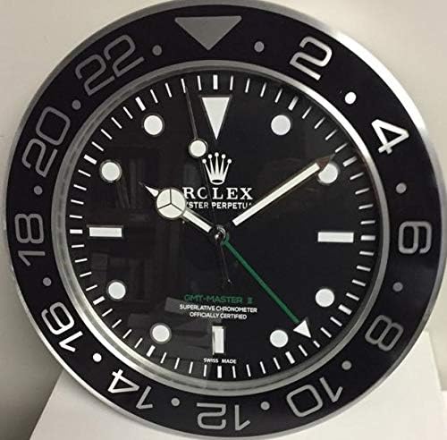 muro Wall Rolex 35 CM GMT II Master Metal Silent Movement + 2 CD Audio Free