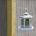Hand Forged Straight Hook, 15 Inch, White, For Bird Feeders, Planters, Lanterns, Wind Chimes, As Wall Brackets and More!