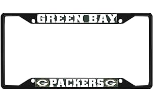 FANMATS NFL Unisex-Adult Black License Plate Frame
