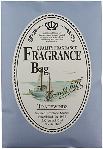 Feel Fragrance Scent Sachets for Drawers and Closets with More Pure Essential Oil Pack of 4 (TradeWinds)
