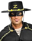 Rubie's Costume Co Men's Zorro Hat and Eye Mask Set