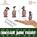 LTCtoy 12 pcs Dino Figures | Baby Dinosaur Decoration with Tray | Realistic Dinosaur for Party, Display and Collection | Gift Box Including T-rex, Triceratops, Velociraptor, etc